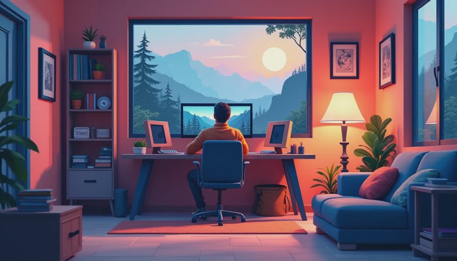 Illustration for open world survival games
