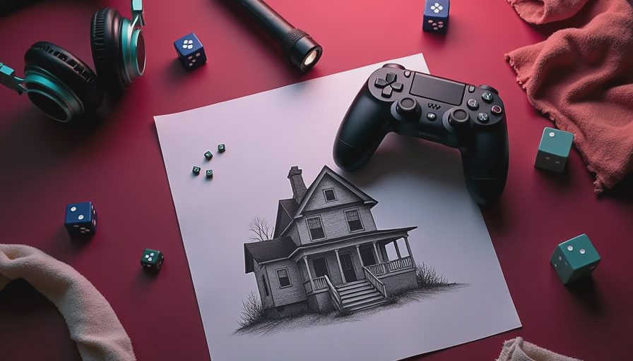 Illustration for indie horror games