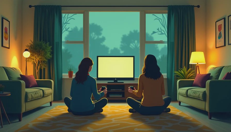Visual context for co op horror games