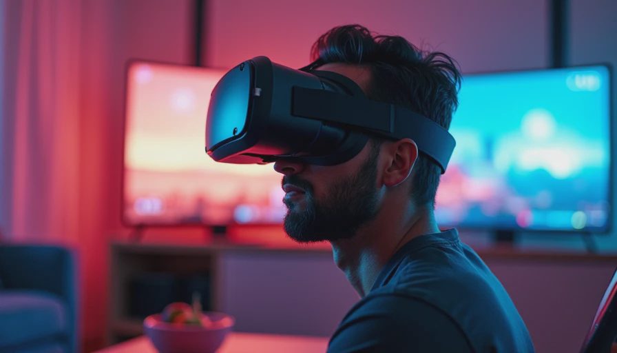 Visual context for vr set