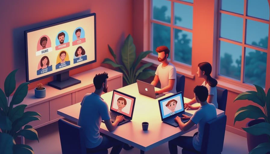 Illustration for online multiplayer social deduction game